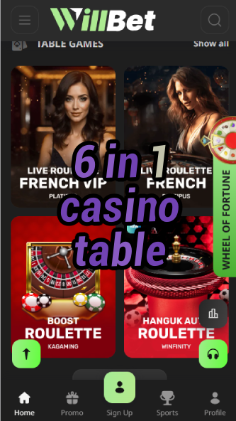 6 in 1 Casino Table - Multi-Game Entertainment-casinoorder.vip